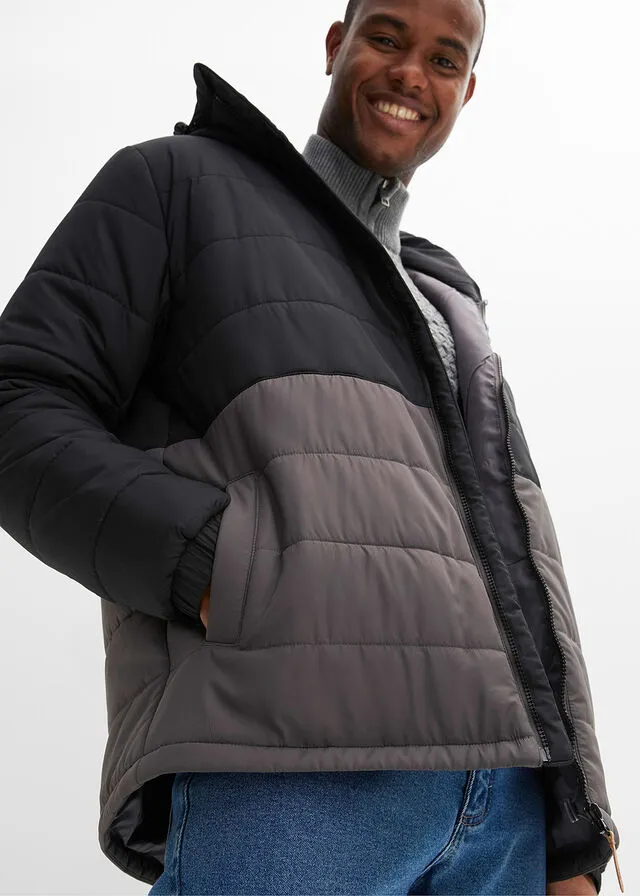CHAQUETA GUATEADA NEGROGRIS PIZARRA
