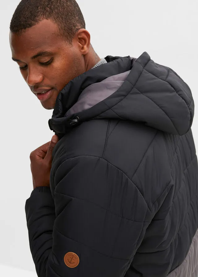 CHAQUETA GUATEADA NEGROGRIS PIZARRA