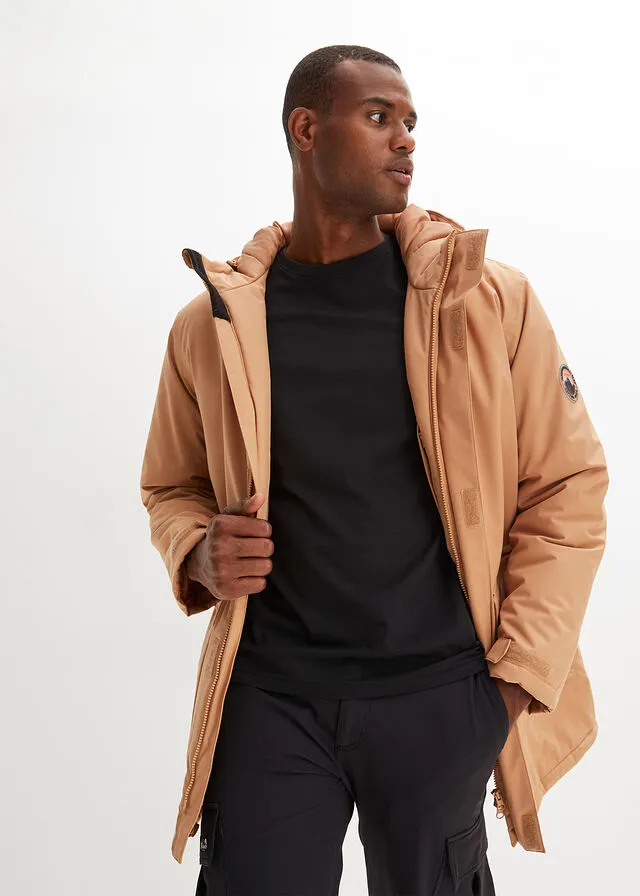Chaqueta para exteriores café con hielo