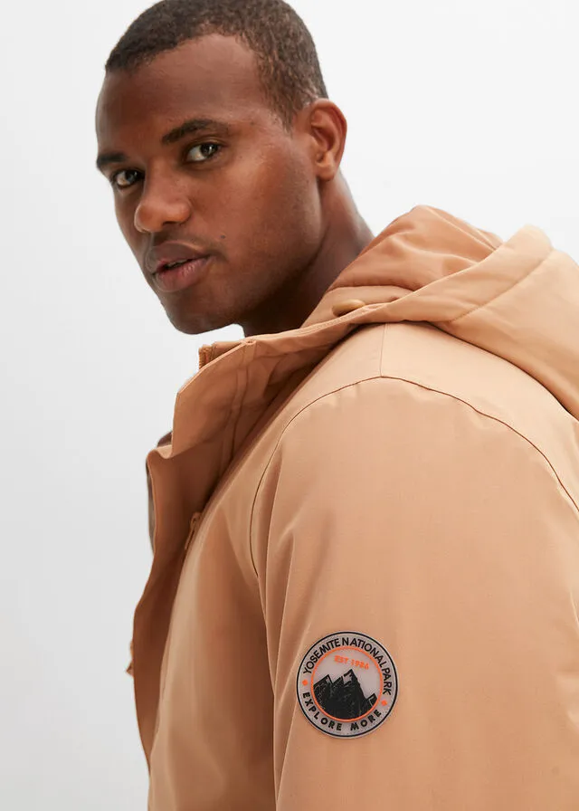 Chaqueta para exteriores café con hielo