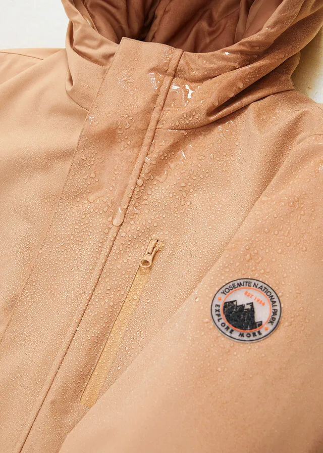 Chaqueta para exteriores café con hielo