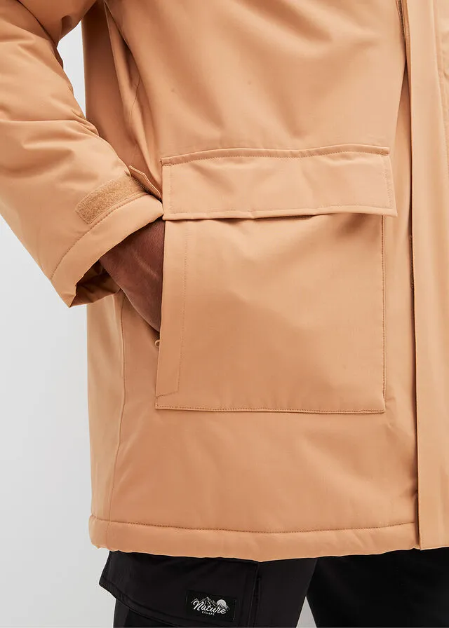Chaqueta para exteriores café con hielo