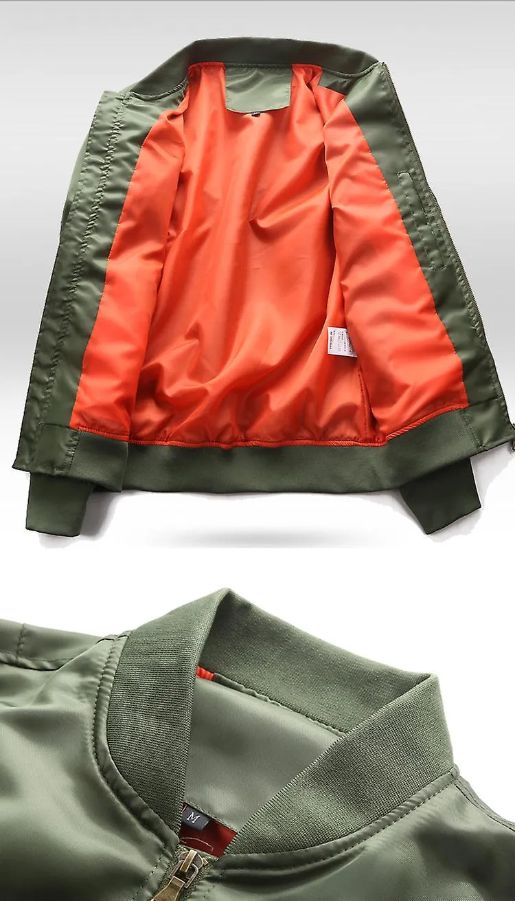 Chaqueta profesional para hombres Ma1 invierno al aire libre grueso nylon de calidad gruesa uniforme militar estadounidense avia