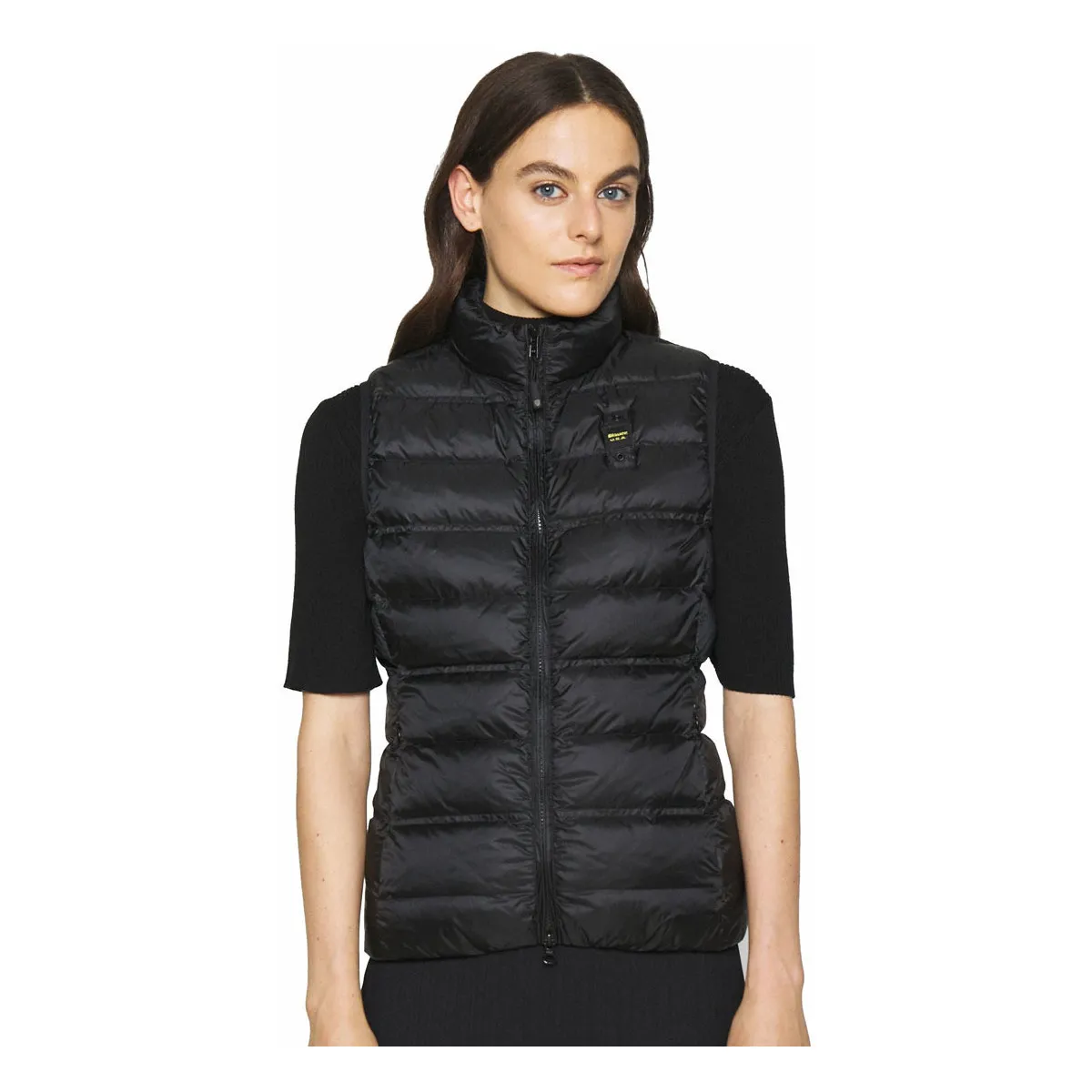 CHAQUETA  SIN MANGA PLUMAS  MUJER