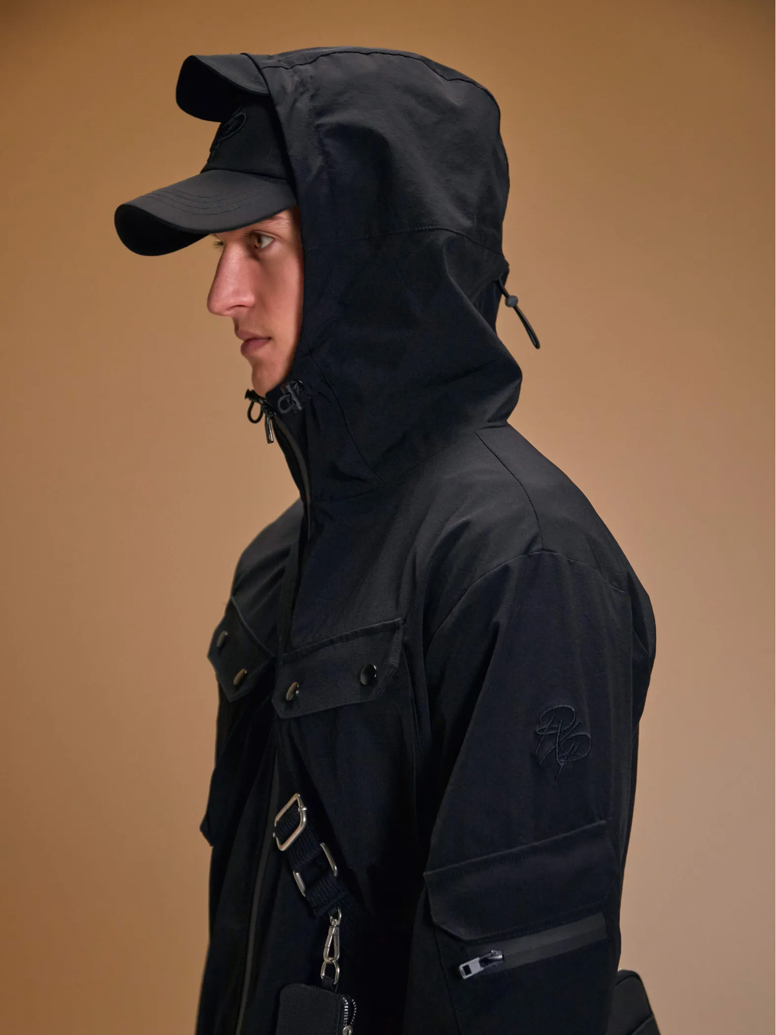 Chaqueta técnica de contraste