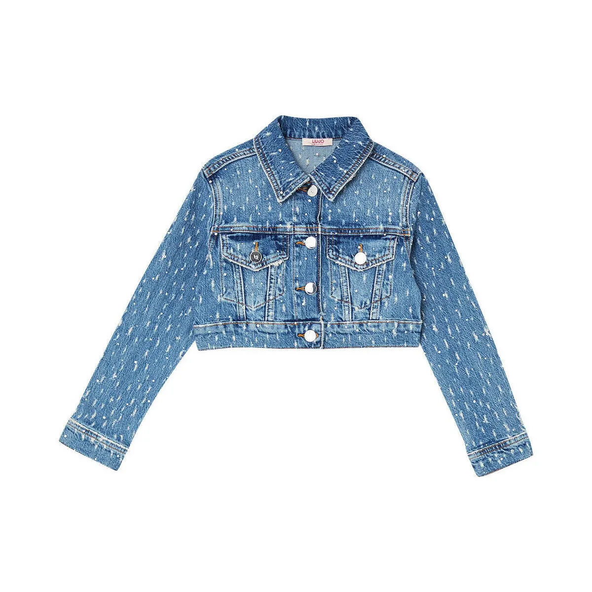 Chaqueta vaquera con strass