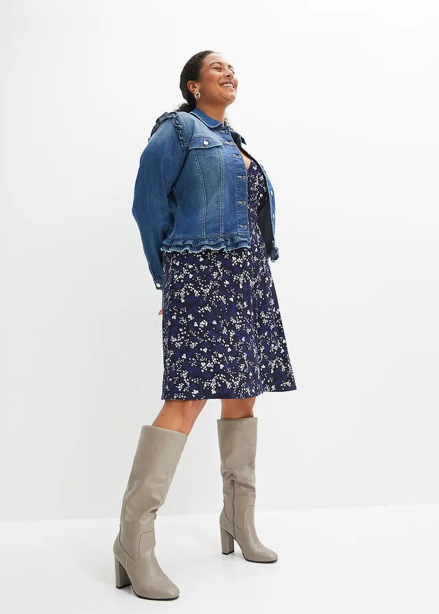 Chaqueta vaquera con volantes Denim