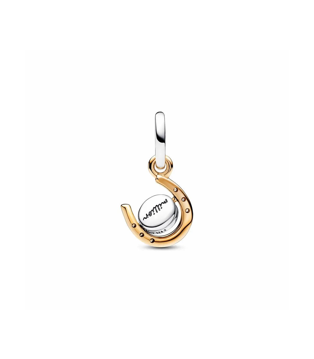 CHARM COLGANTE PANDORA SHINE HERRADURA Y DISCO GIRATORIO  762713C01