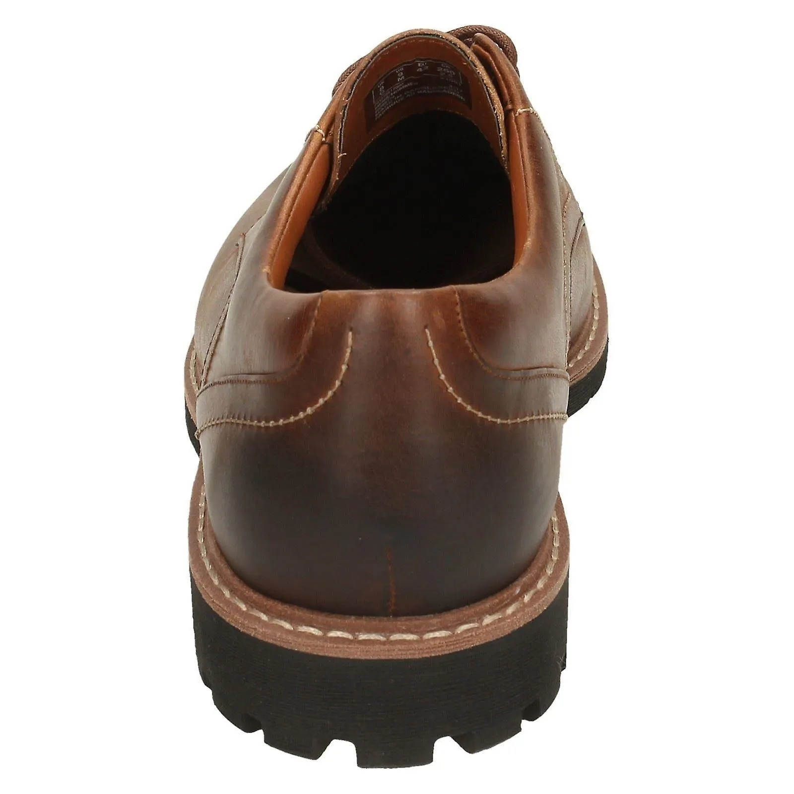 CLARKS PARA HOMBRE ELEGANTE ENCAJE HASTA ZAPATOS BATCOMBE HALL  CUERO DE TAN OSCURO  REINO UNIDO TAMAñO 10G  UE TAMAñO 44.5 