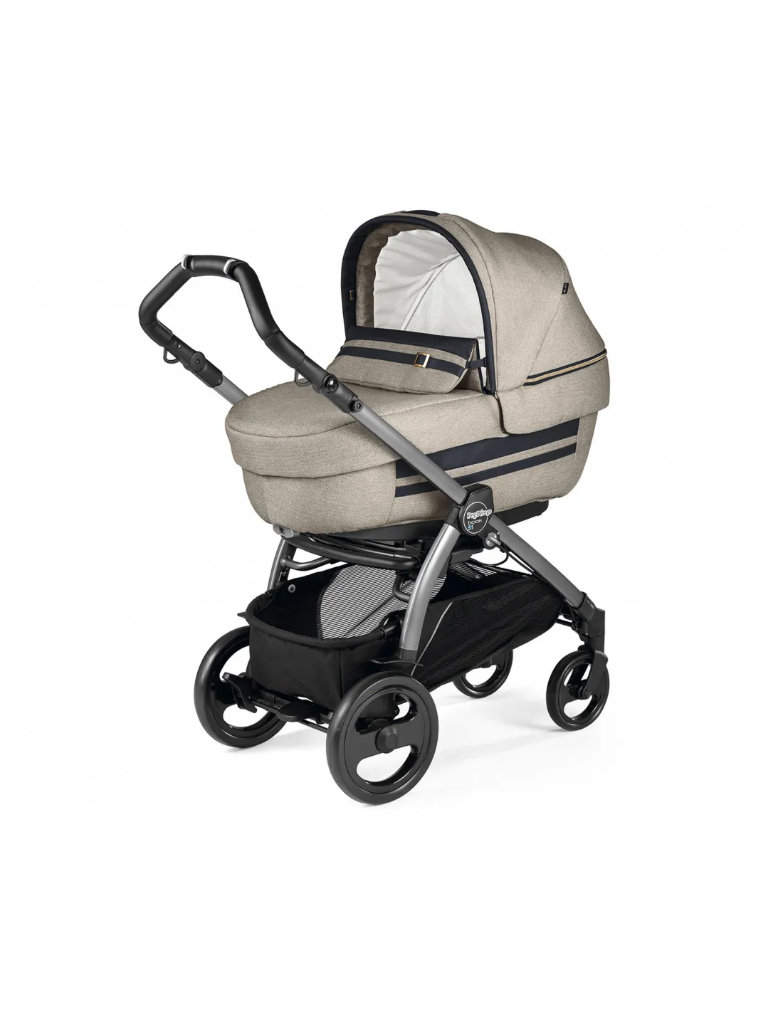 COCHE BEBé TRES PIEZAS PEGPEREGO BOOK 51 ELITE LUXE ÉCRU