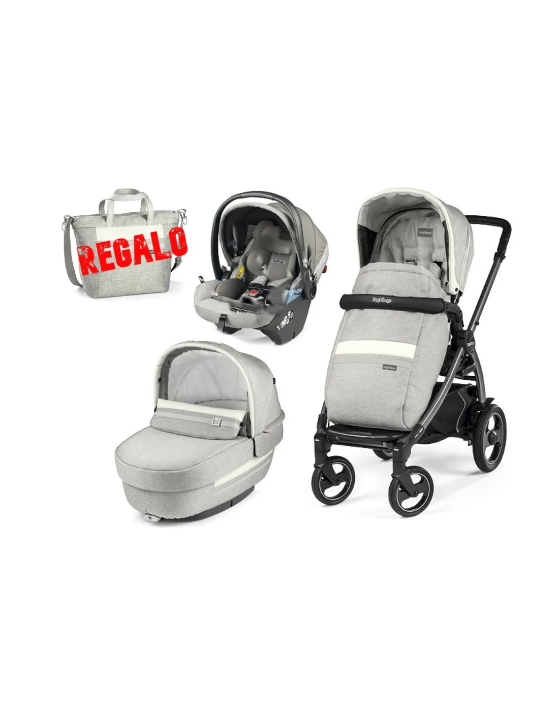 COCHE BEBé TRES PIEZAS PEGPEREGO BOOK 51S LUXE PURE