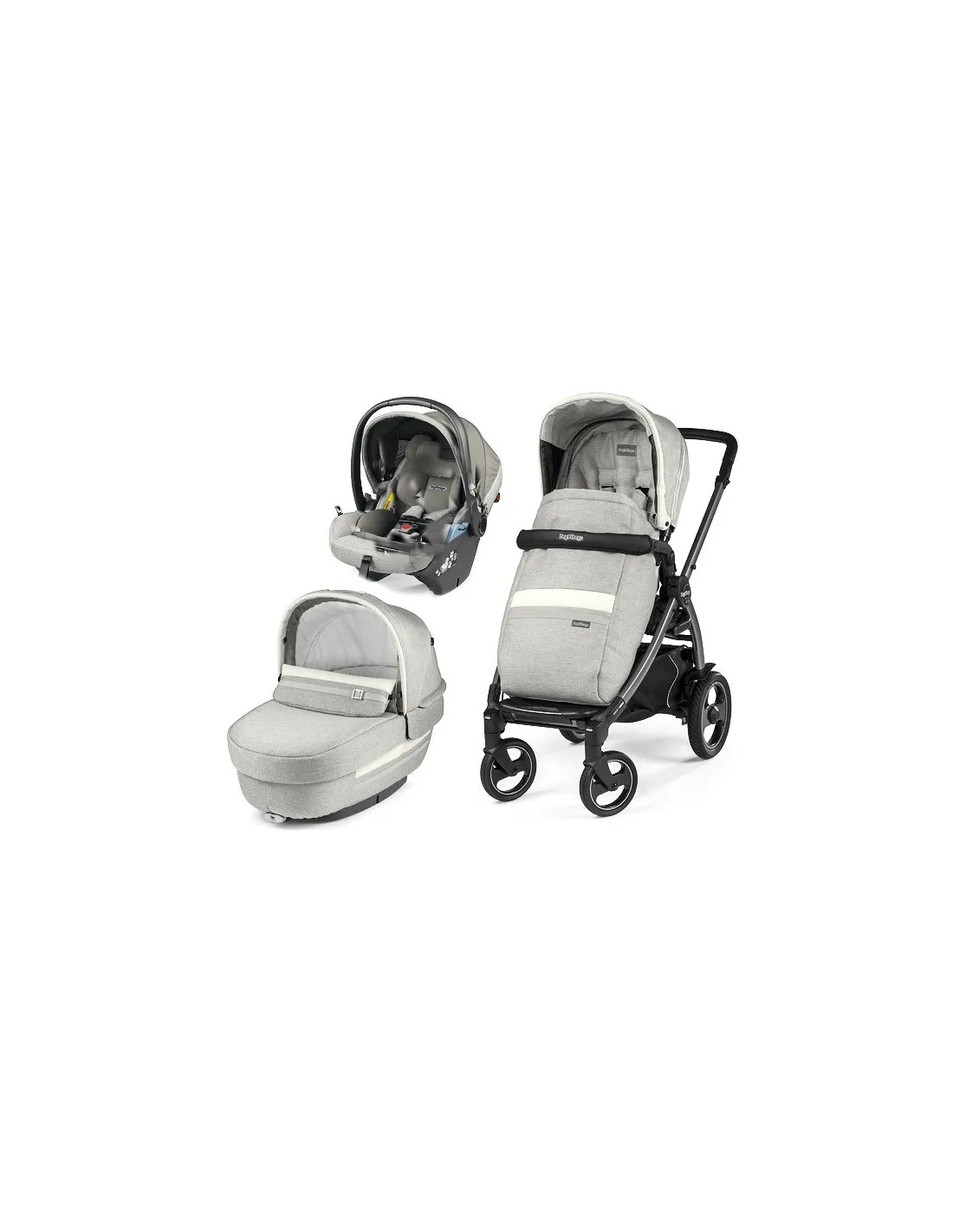 COCHE BEBé TRES PIEZAS PEGPEREGO BOOK 51S LUXE PURE