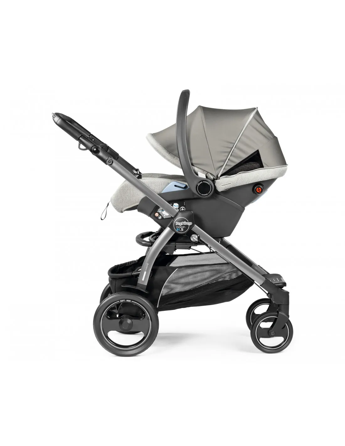 COCHE BEBé TRES PIEZAS PEGPEREGO BOOK 51S LUXE PURE