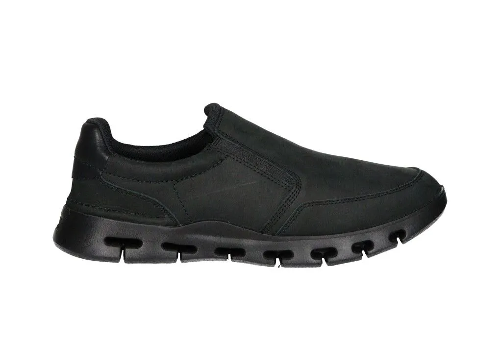 Copete Nobuck Negro Elasticos Laterales Piso Aberturas