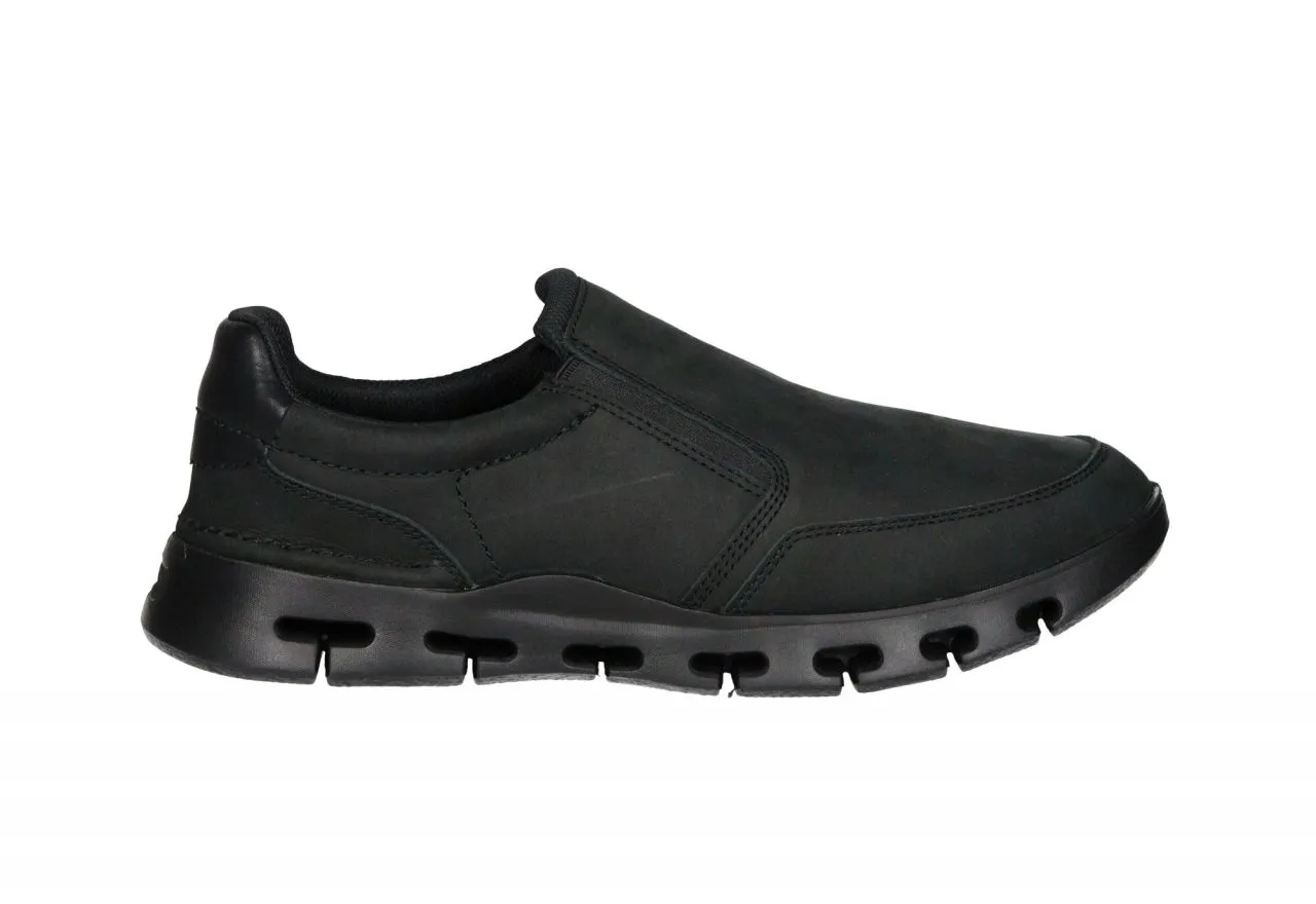Copete Nobuck Negro Elasticos Laterales Piso Aberturas