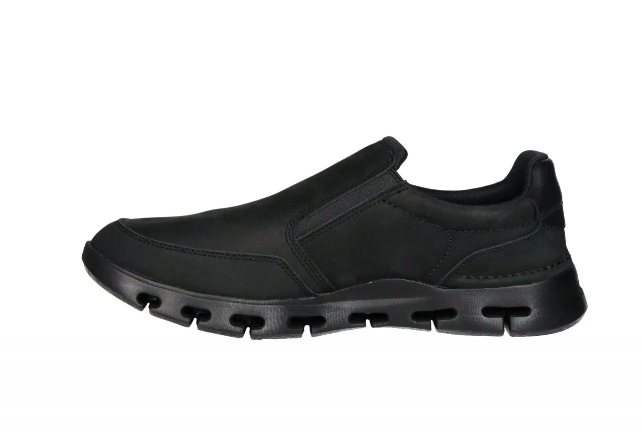 Copete Nobuck Negro Elasticos Laterales Piso Aberturas