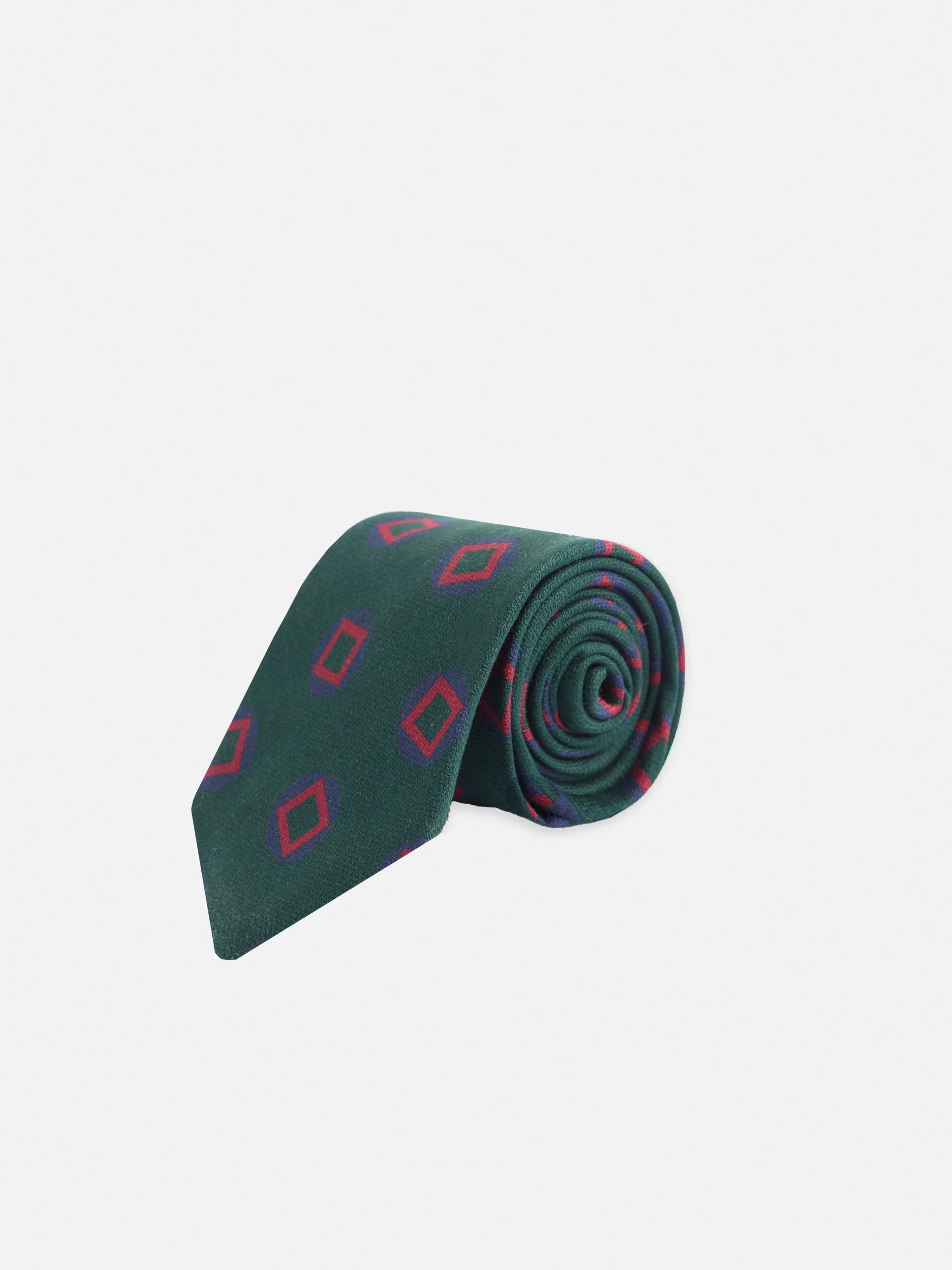 Corbata figuras verde