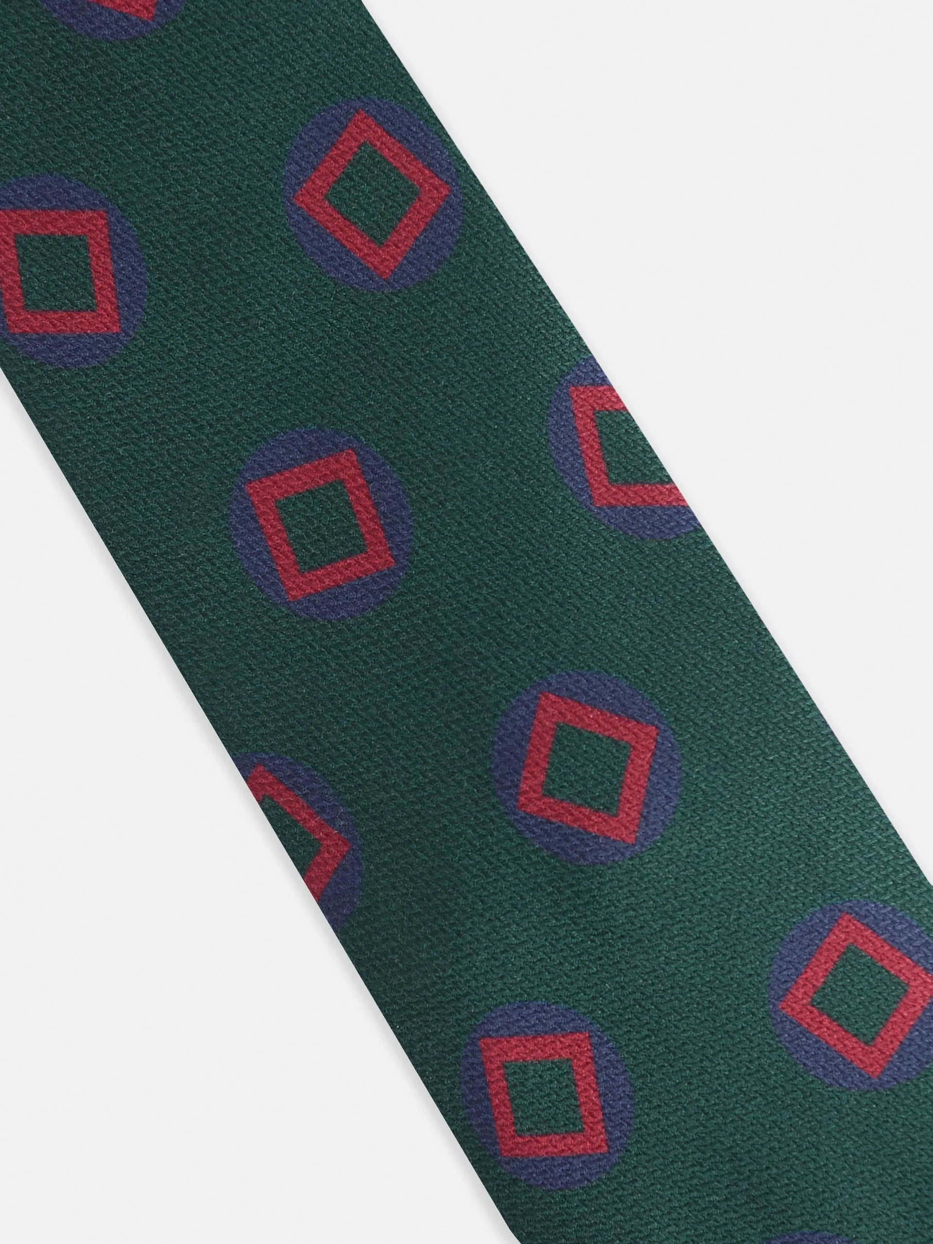 Corbata figuras verde