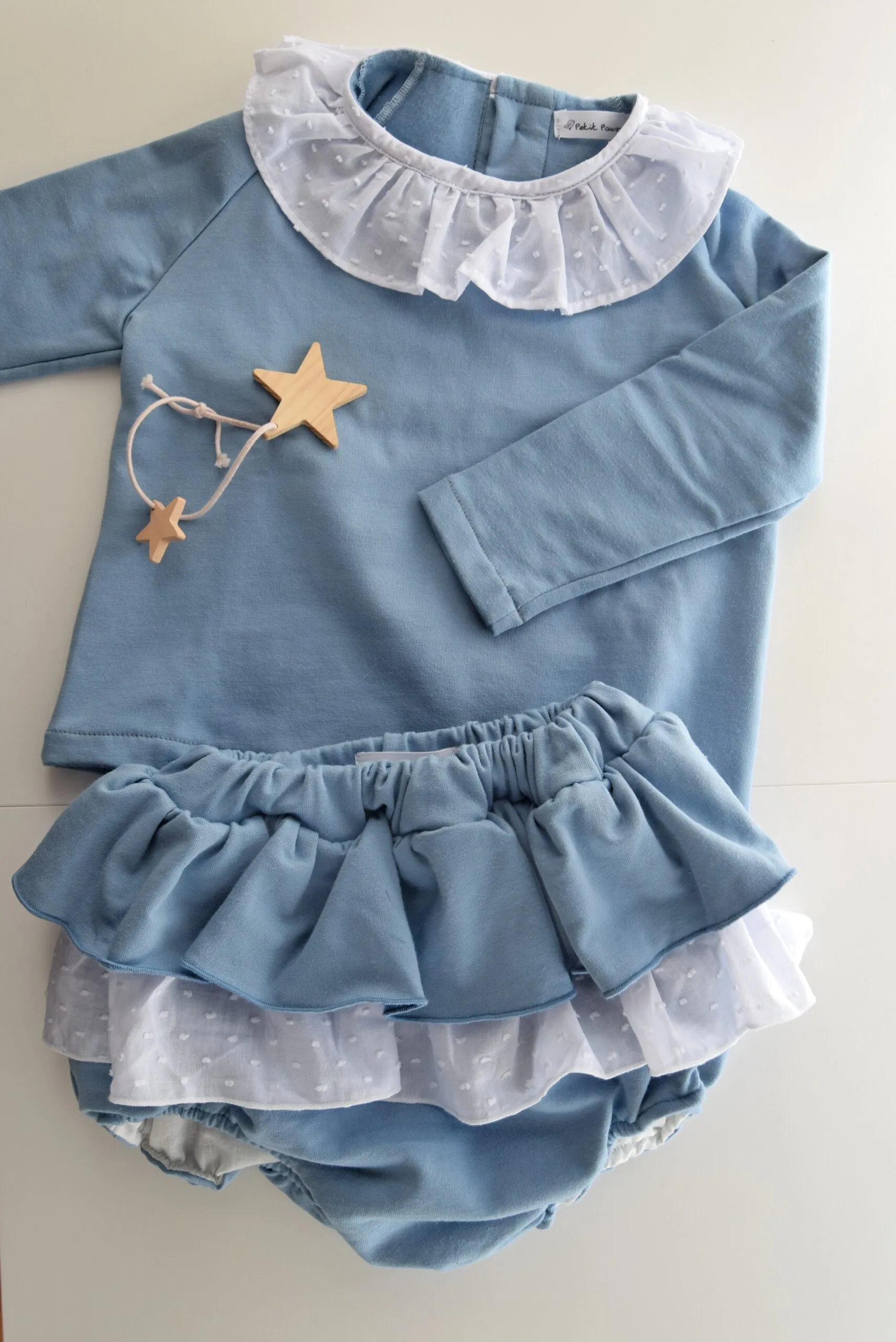 Culotte volantes blue lagoon
