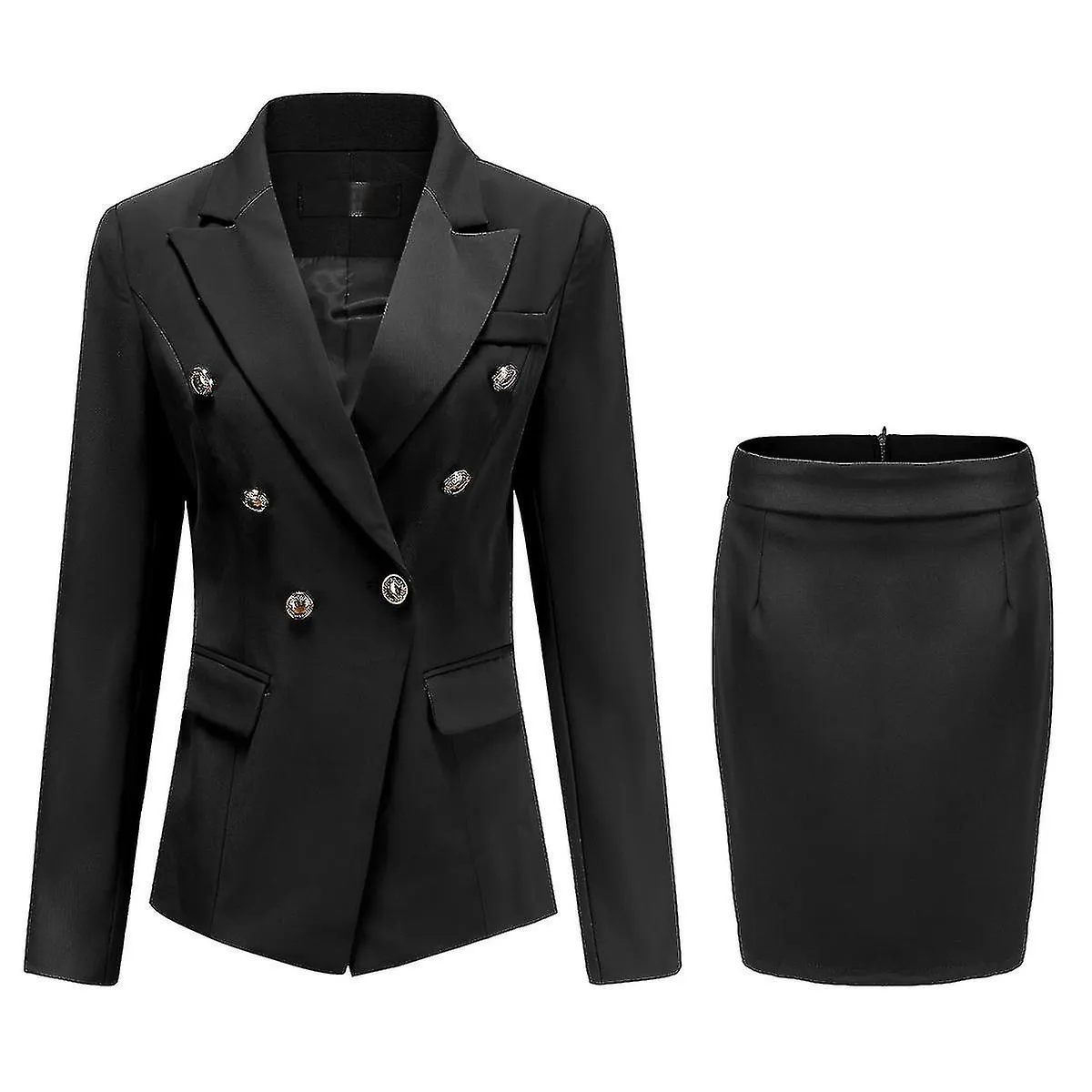 Damas Doble pecho adelgazante profesional Wear Pantalones / falda Traje