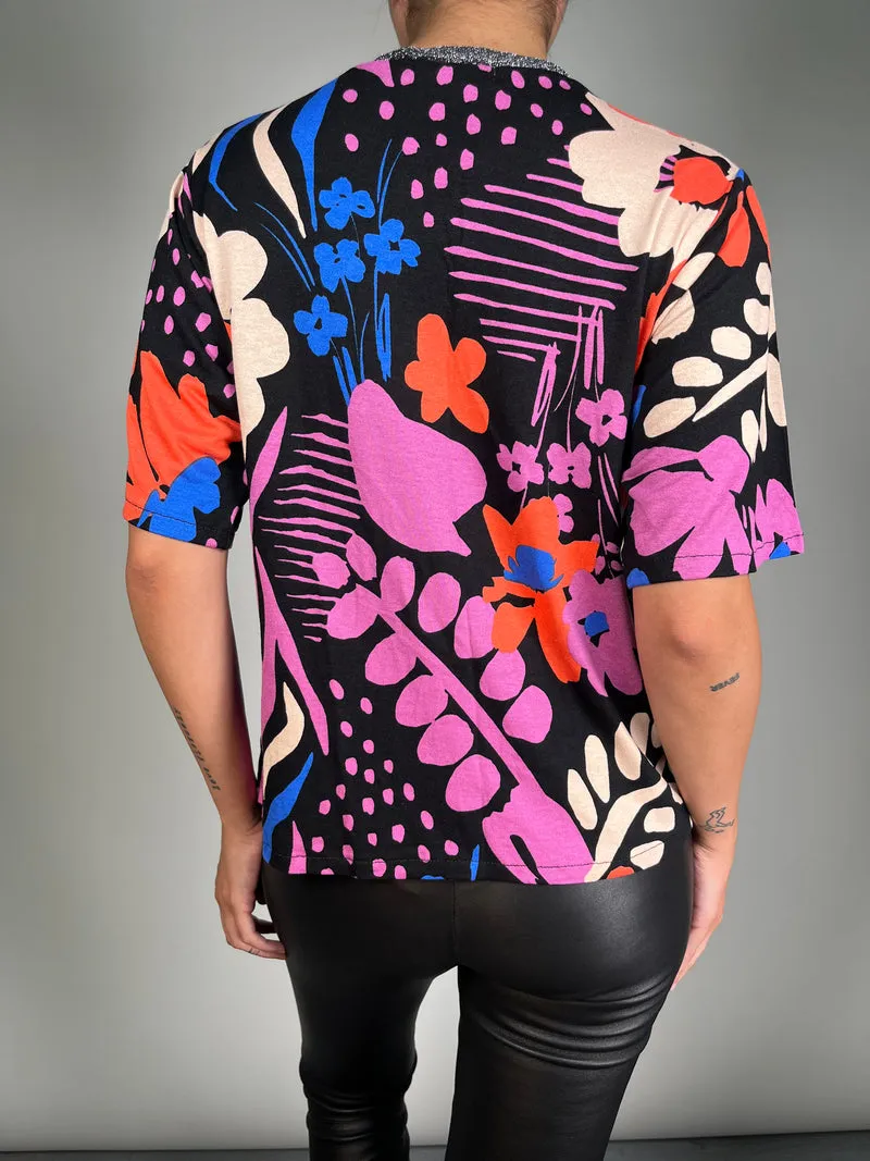 DEMARIAS Polera Cuello Lurex