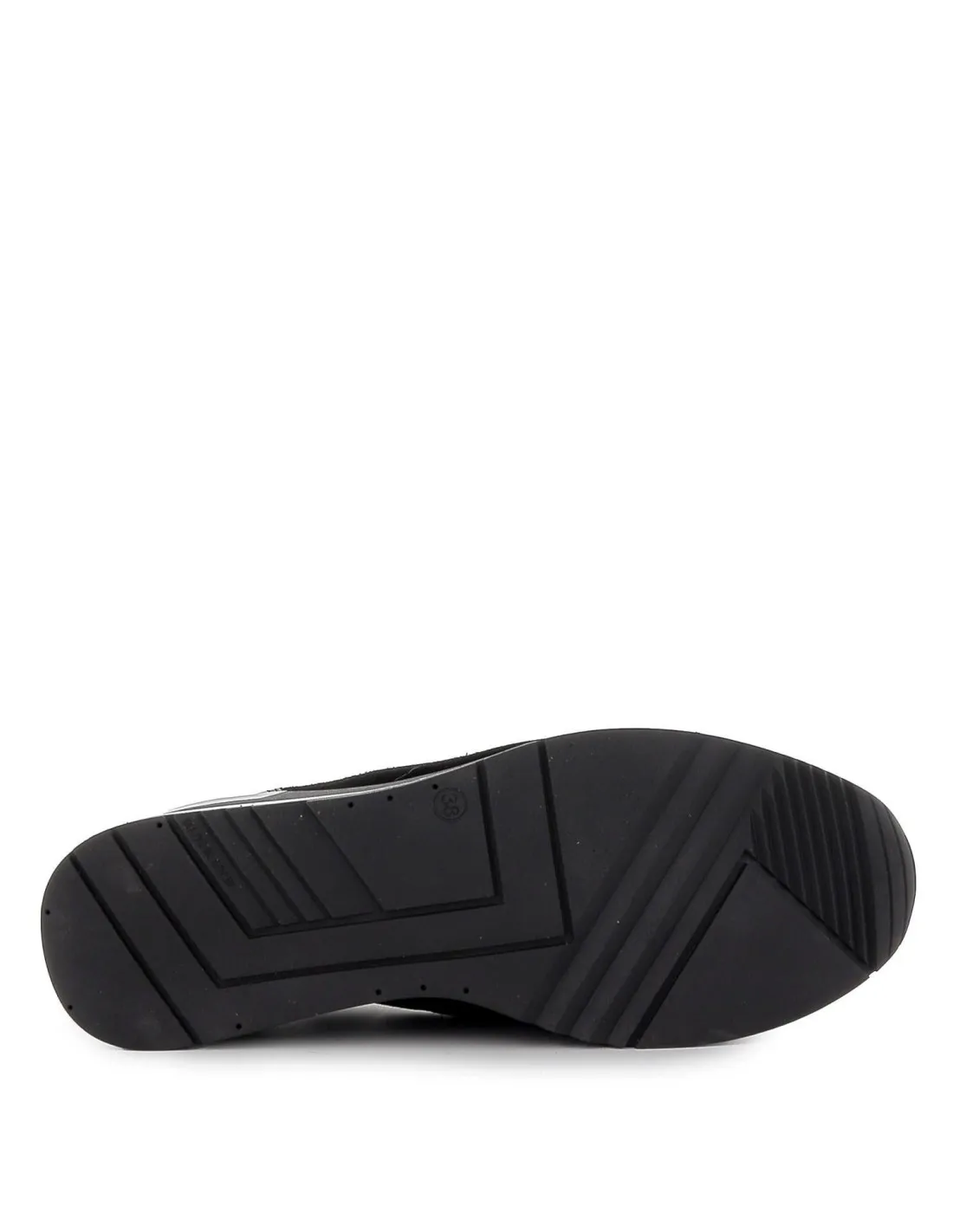 Deportiva casual con cremallera y cordones coco negro Dorking
