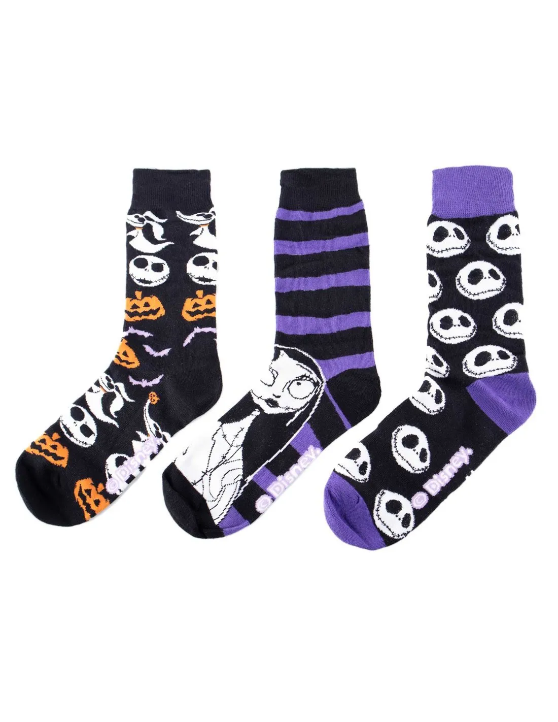DISNEY  PACK 3 CALCETINES PESADILLA ANTES DE NAVIDAD 2900001983 MUJER