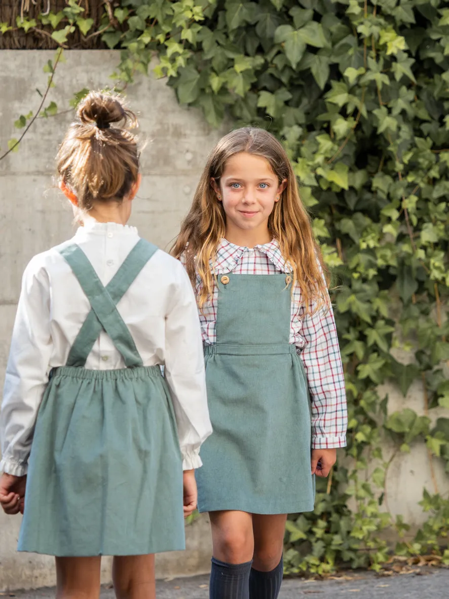 Falda peto pana verde