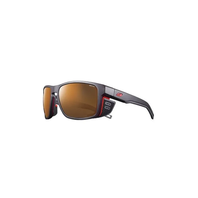 GAFAS DE SOL JULBO SHIELD (NEGRO / NARANJA  REACTIV HM 24) CAT. 24