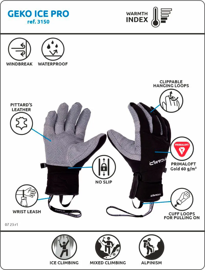 Guantes camp Geko Ice Pro