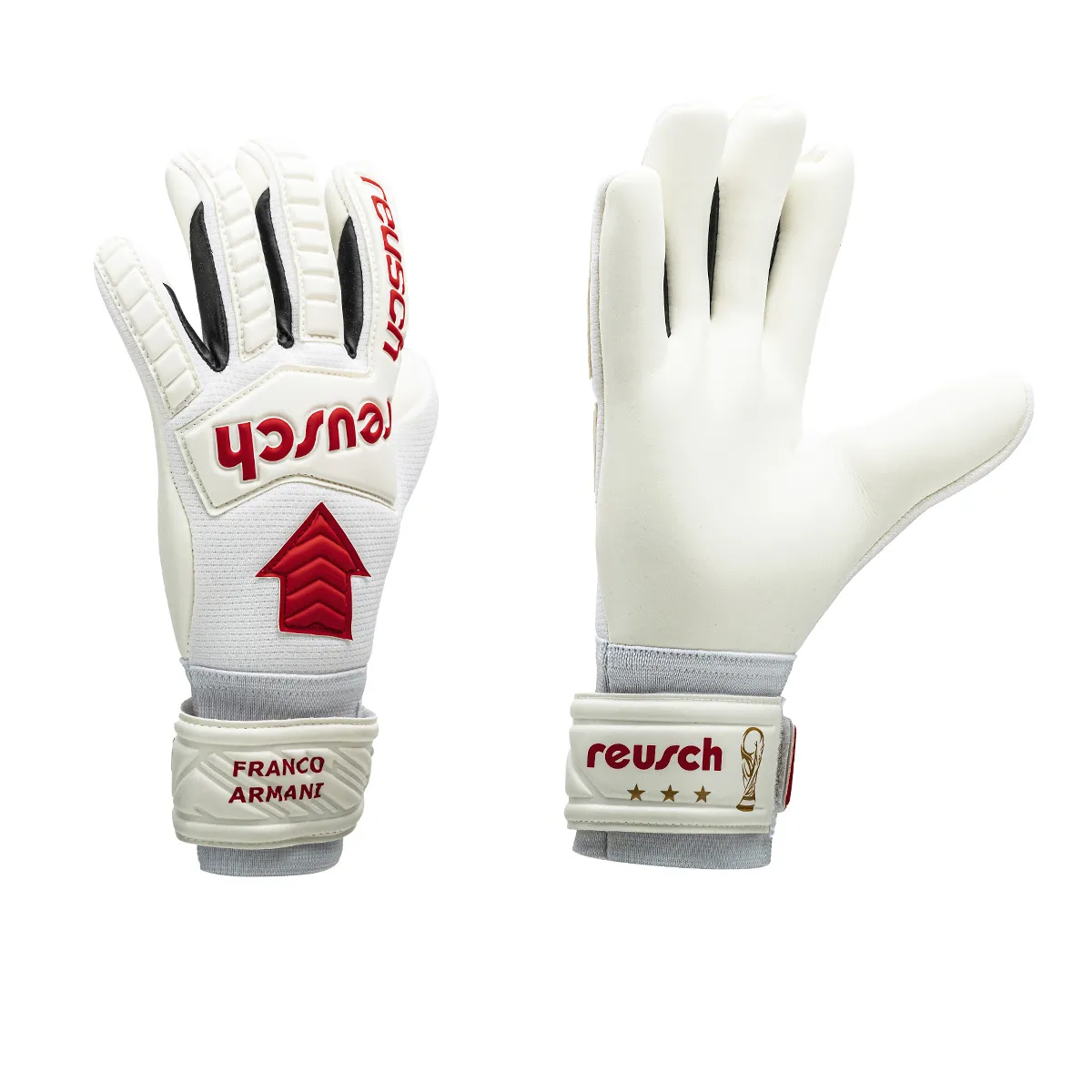 Guantes De Arquero Reusch Legacy Prime Arrow Armani Blanco