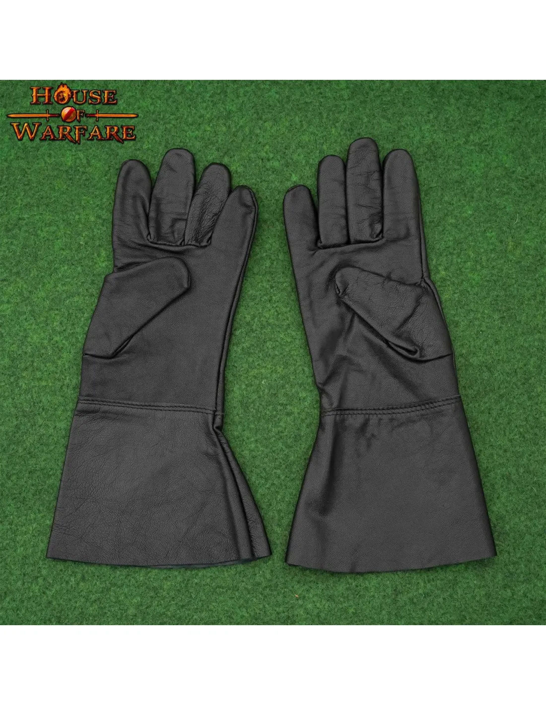 Guantes Medievales en cuero negro