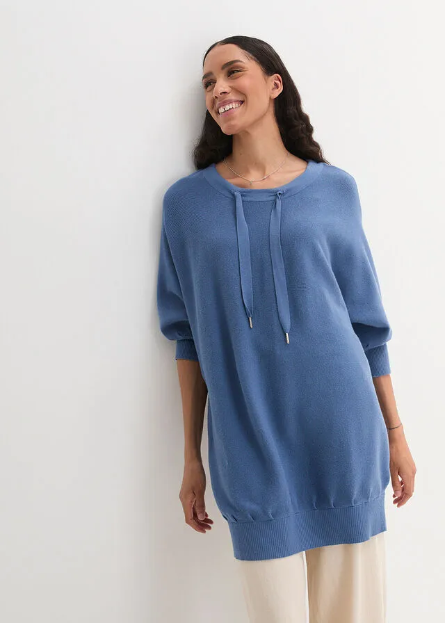 Jersey con mangas de murciélago Azul vaquero