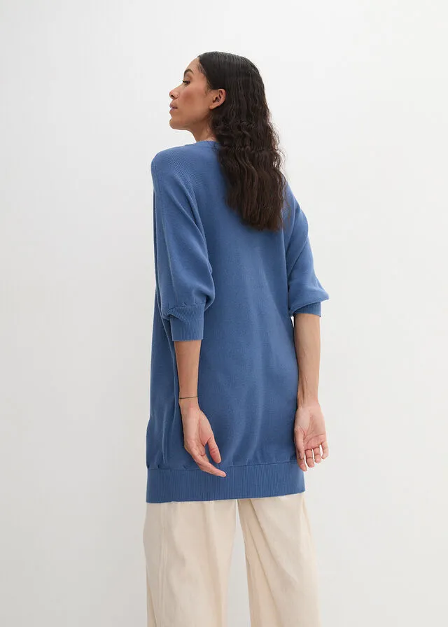 Jersey con mangas de murciélago Azul vaquero
