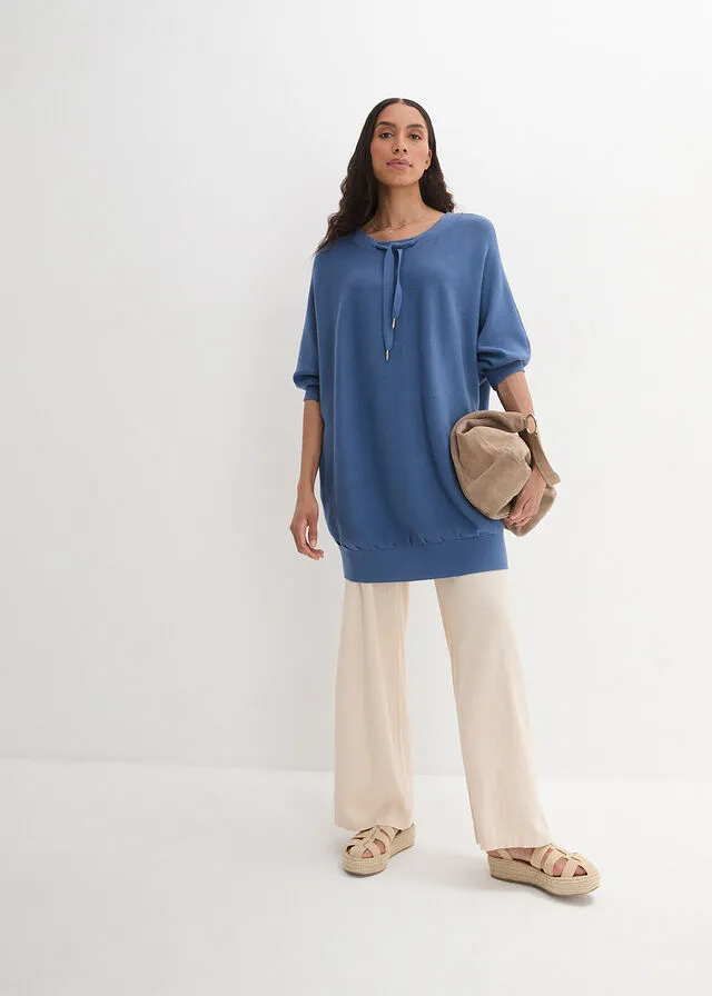 Jersey con mangas de murciélago Azul vaquero
