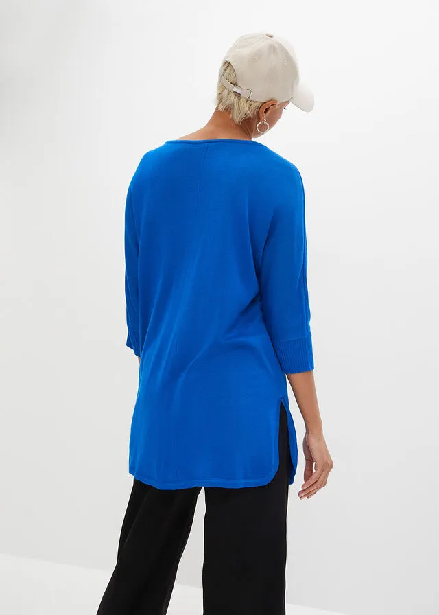 Jersey de punto con mangas 3/4 Azur