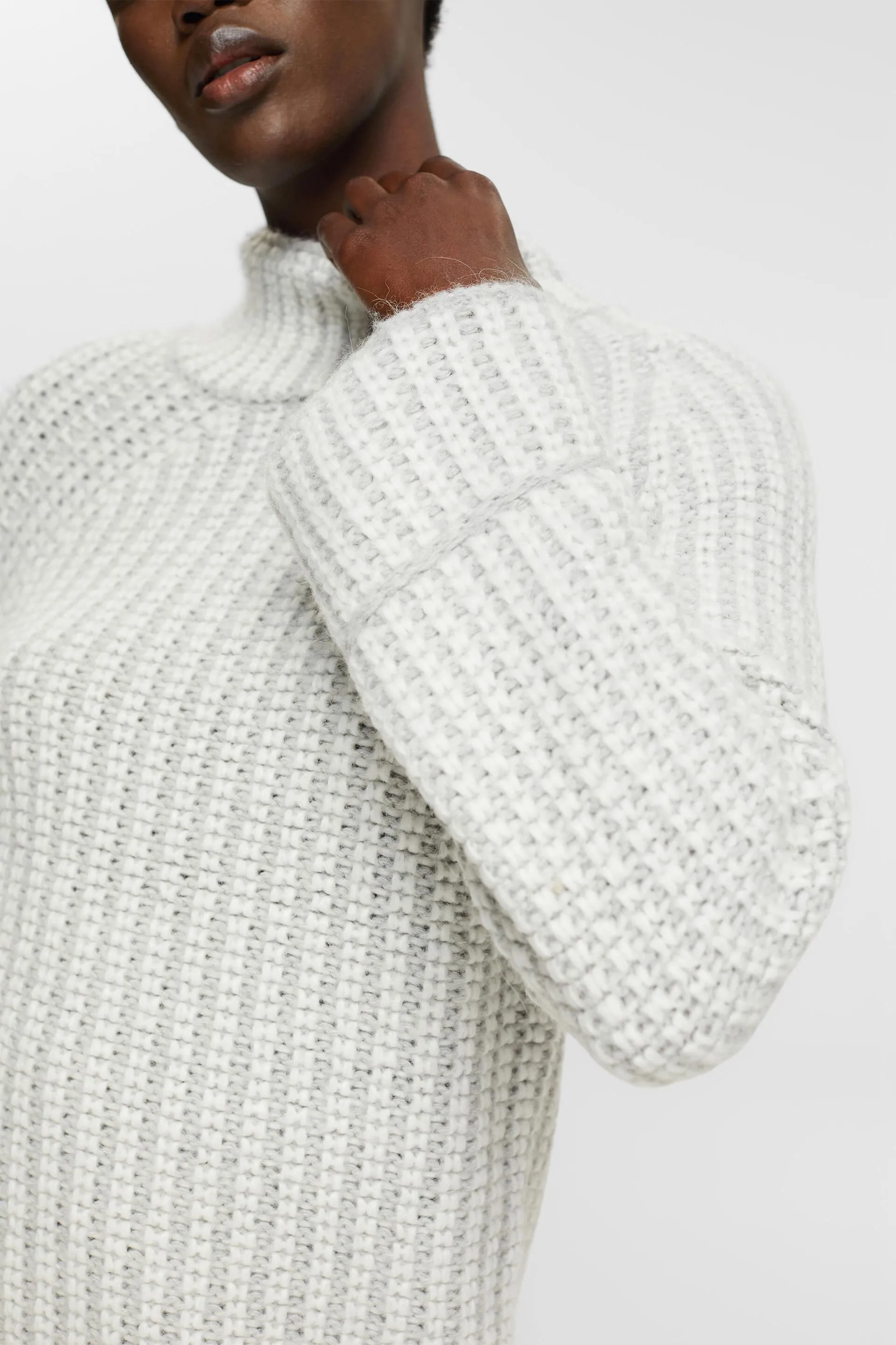 Jersey de punto grueso con alpaca