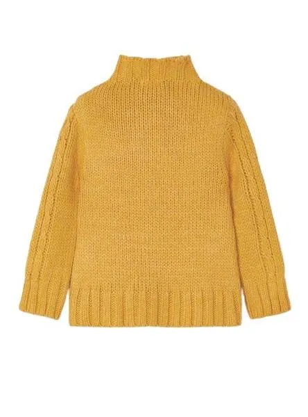 Jersey Mayoral Trenzado Amarillo Para Niña