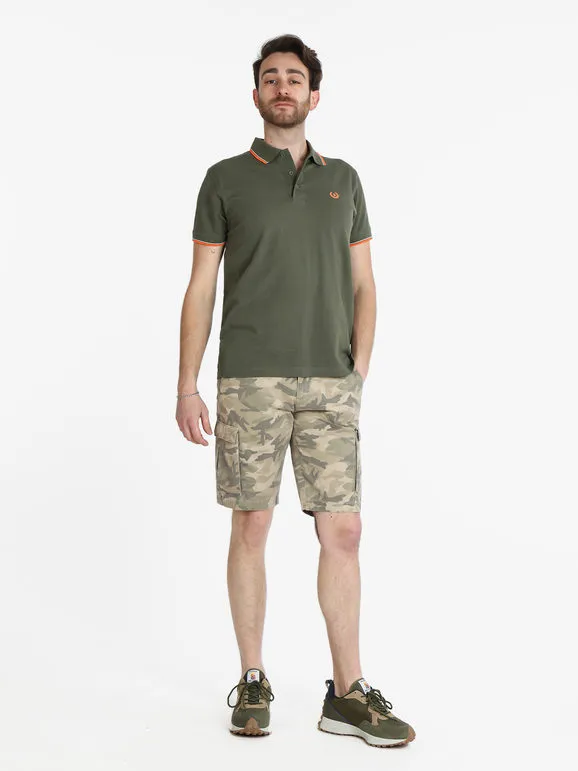 Johnny Looper Pantalones cortos cargo de camuflaje para hombre.