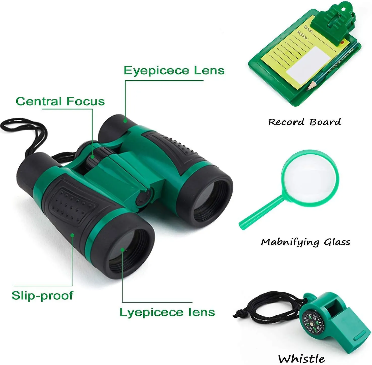 Kit explorador para niños con chaleco Kit de captura de insectos Juego de aventura al aire libre en el patio trasero para niños 