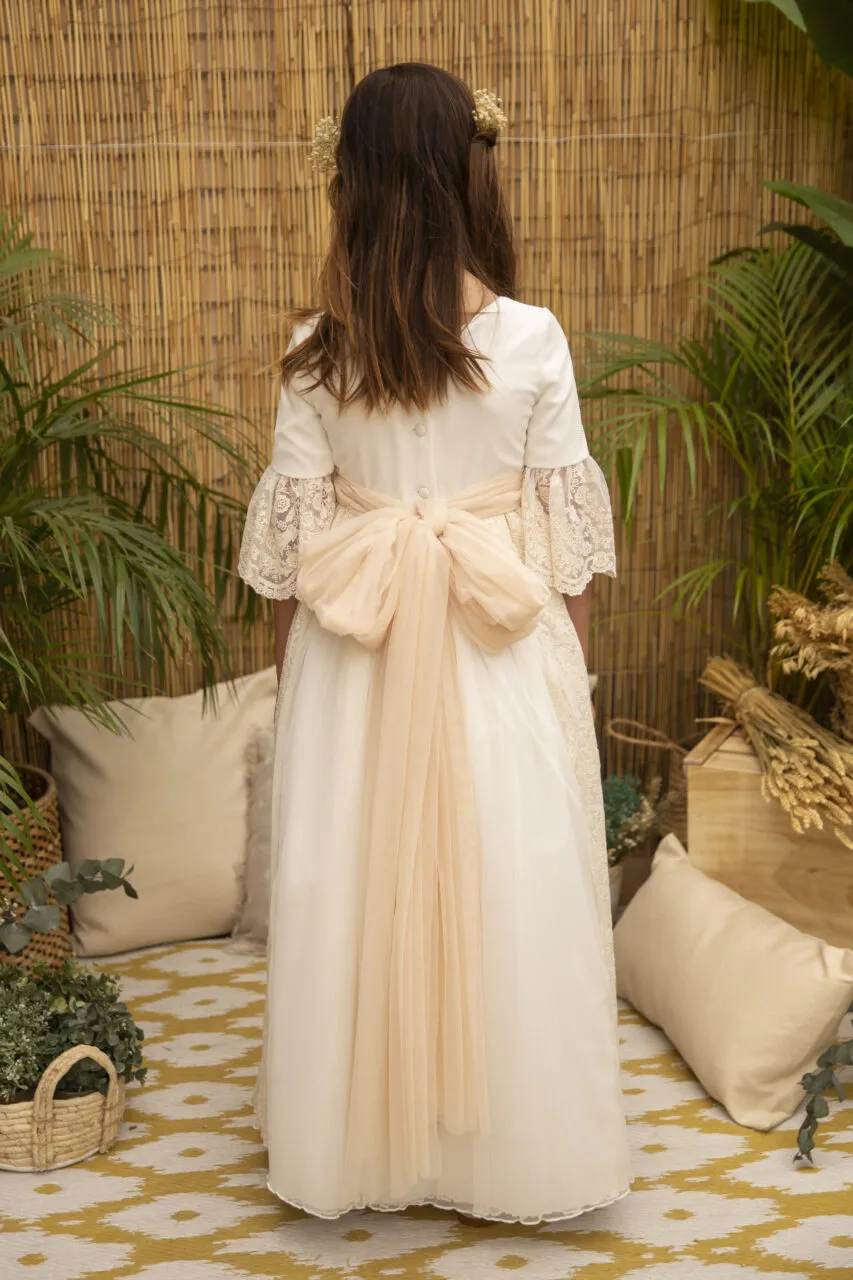 Lazada de tul para vestido de comunión