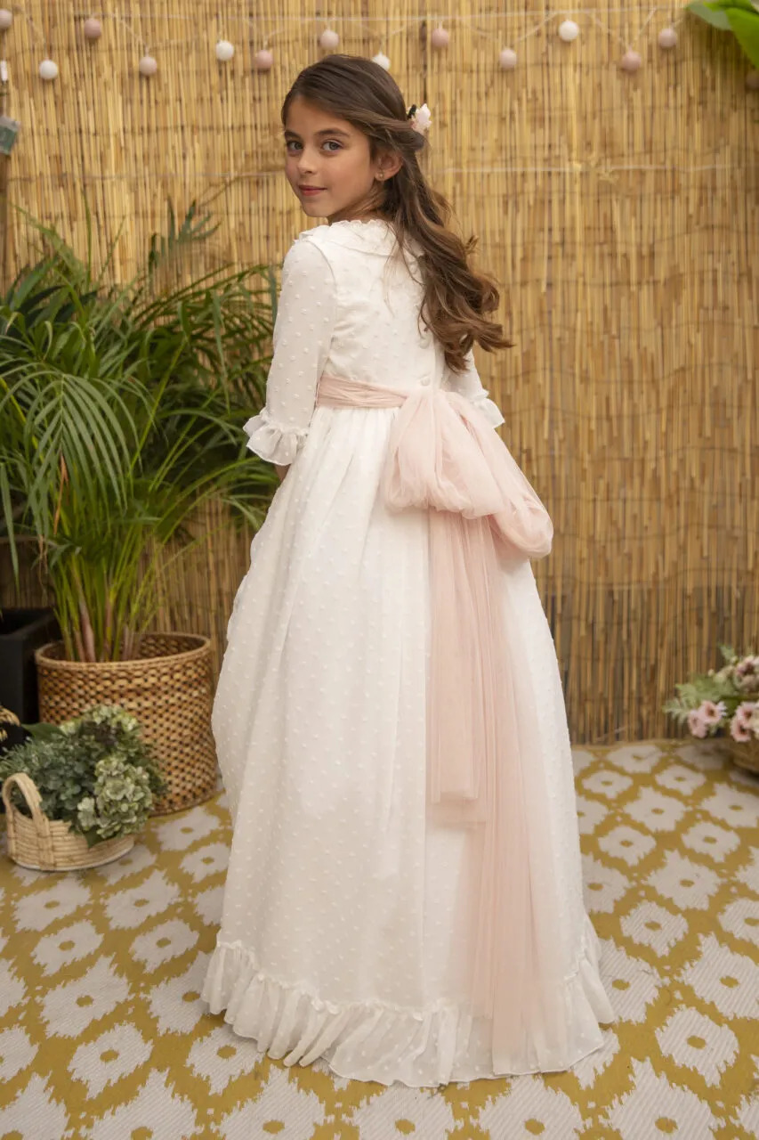 Lazada de tul para vestido de comunión