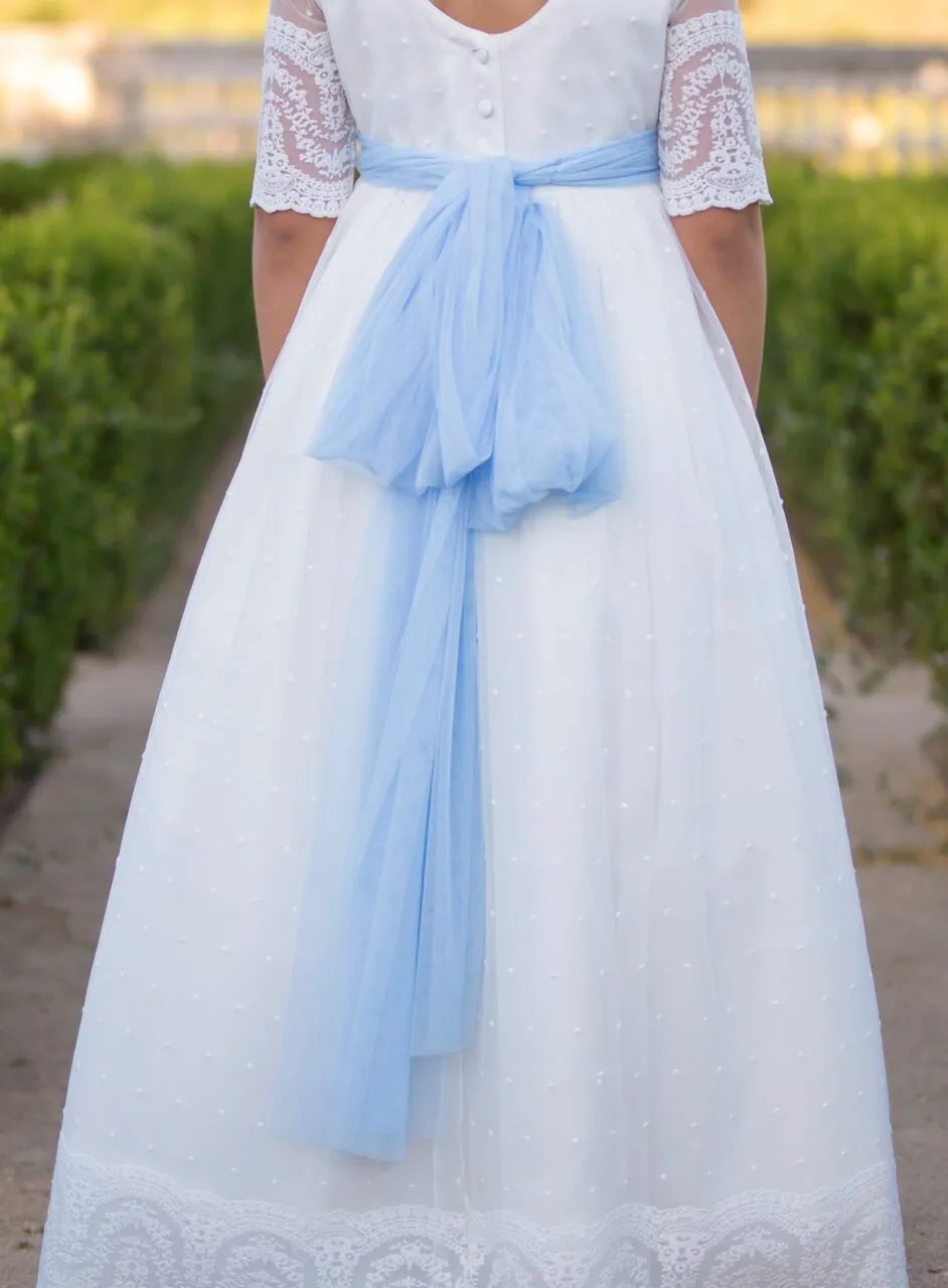 Lazada de tul para vestido de comunión