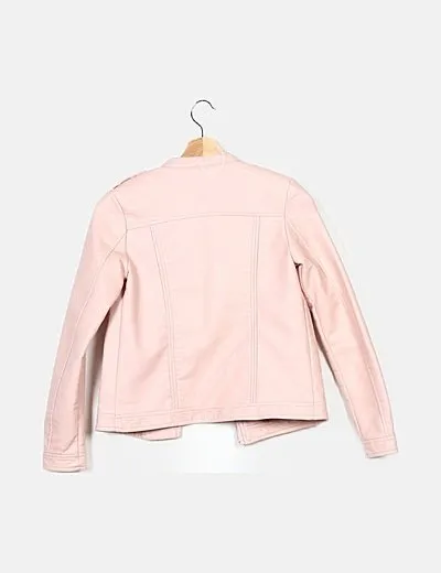 Lefties Chaqueta biker rosa