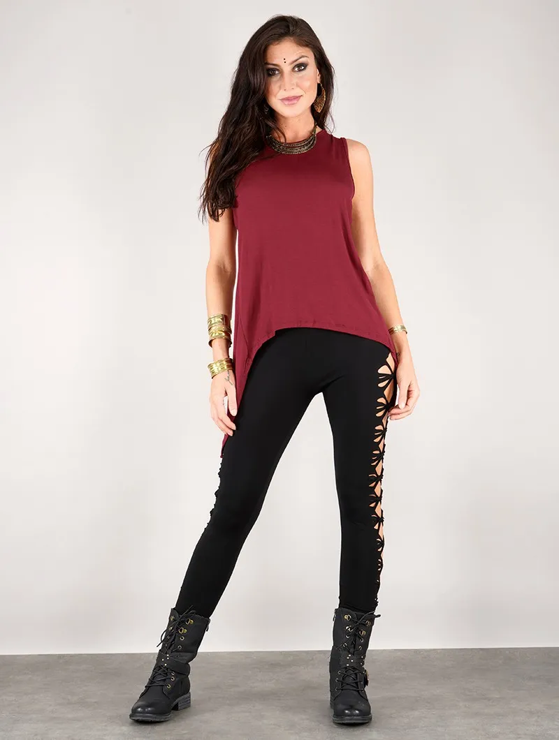 Leggins largos con aberturas 