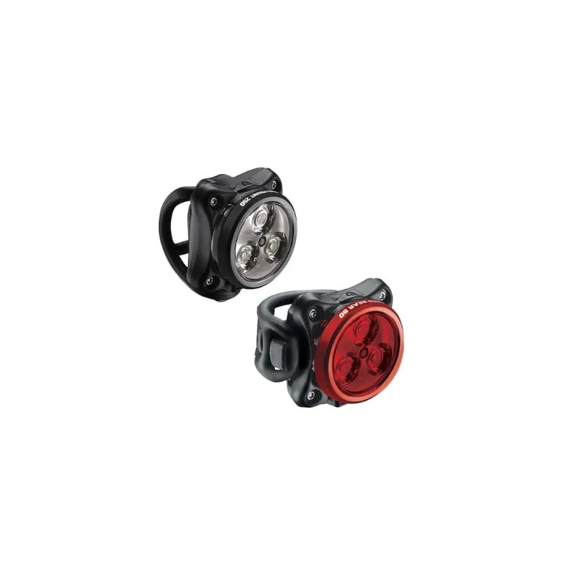 Luz de bicicleta (par) Lezyne ZECTO DRIVE PAIR (BLACK/RED)