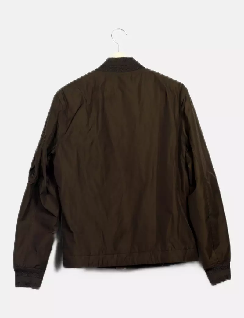 Mango Chaqueta verde básica