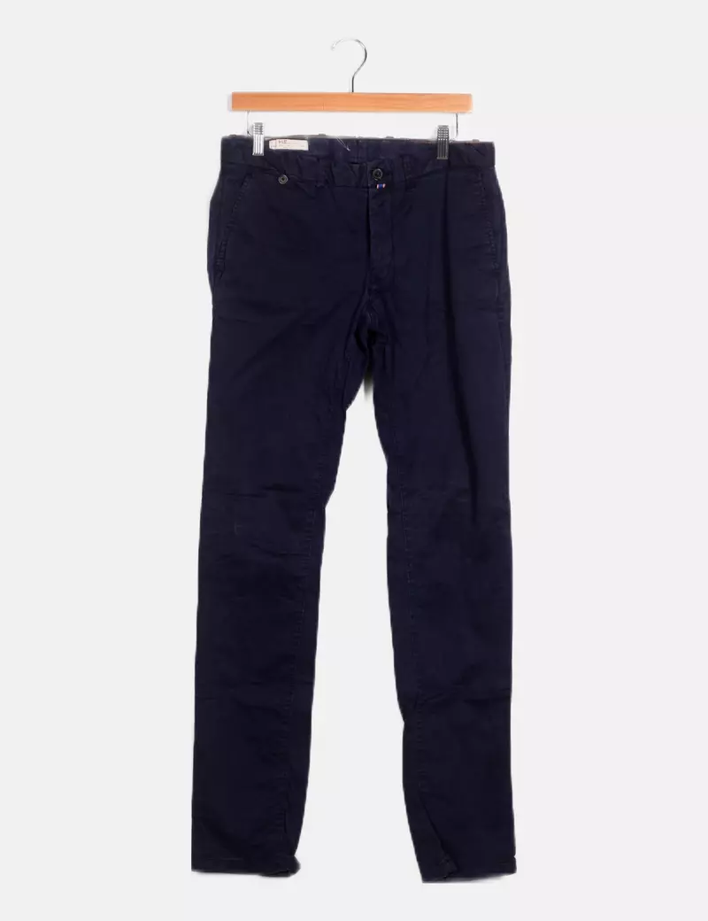 Mango Pantalón azul casual