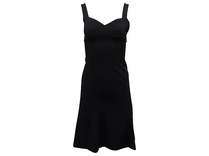 Minivestido sin mangas de Moschino en triacetato negro 