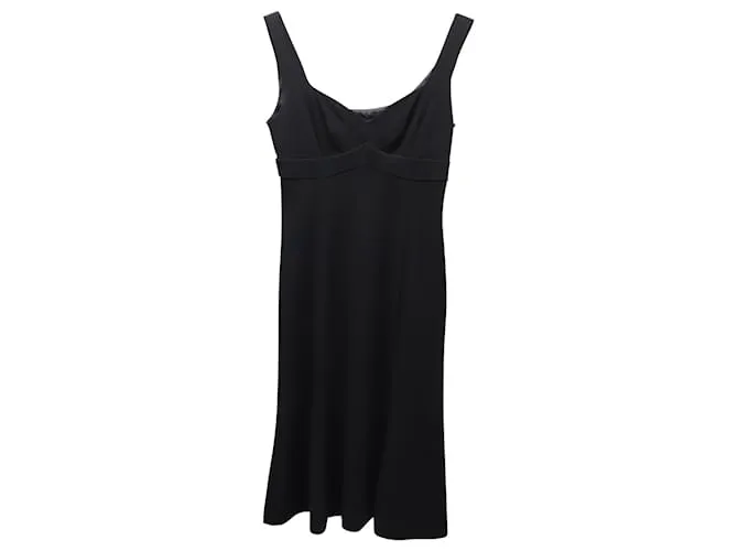 Minivestido sin mangas de Moschino en triacetato negro 